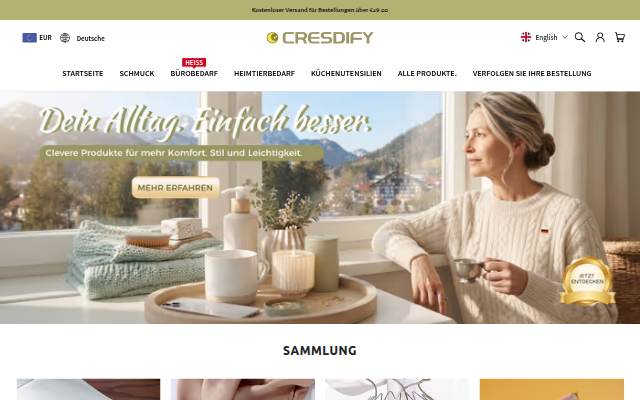 CRESDIFY storefront