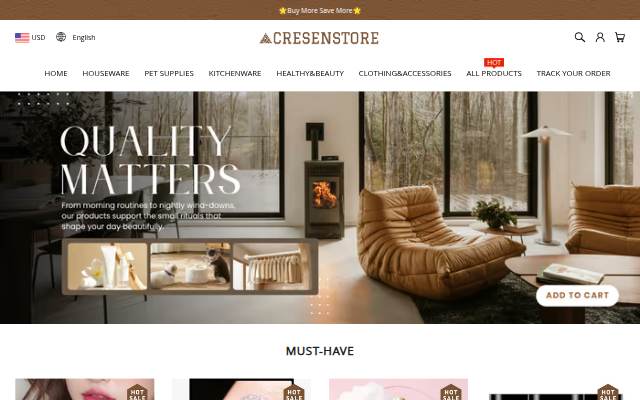 CRESENSTORE storefront