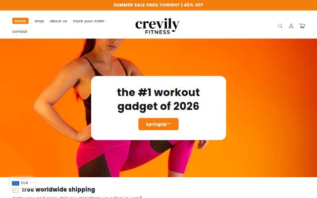 Startseite von Crevily