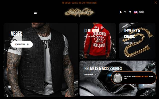 Escaparate de Crim Wear Co