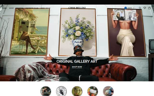 Criss Bellini storefront