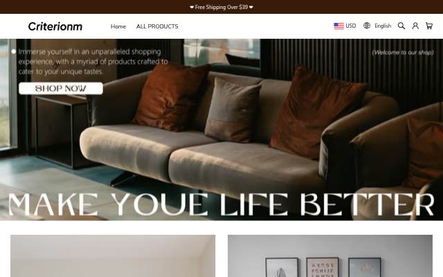 Criterionm storefront