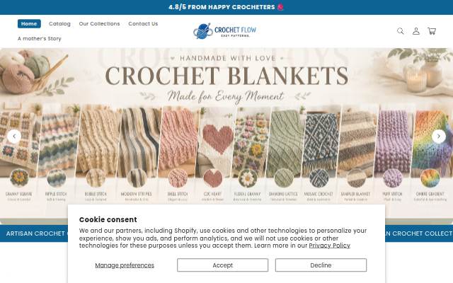 Crochet Flow storefront