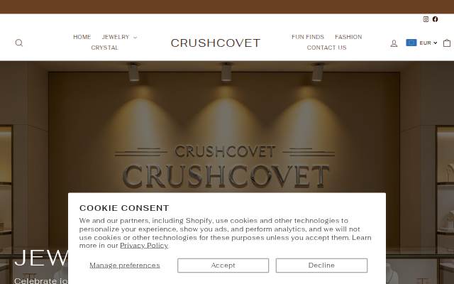 Crushcovet storefront