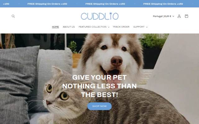 Cuddlio storefront