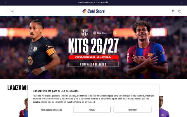 Culé Store storefront