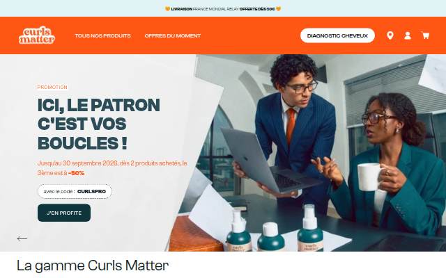 Curls Matter storefront