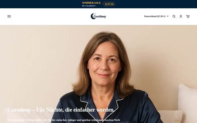 CuroSleep storefront