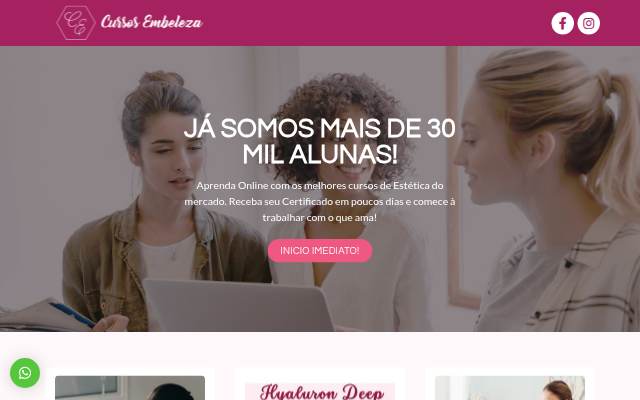 Cursos Embeleza – Cursos de Estética Online storefront