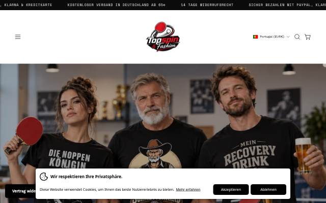 Topspin &amp; Fashion (eine Marke von Cut n’ Fashion) storefront
