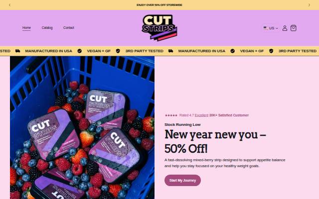 Startseite von CutStrips