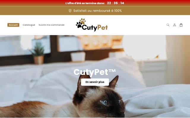 Cutypet France storefront