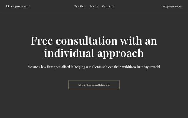 Vitrine de Law firm or consultancy