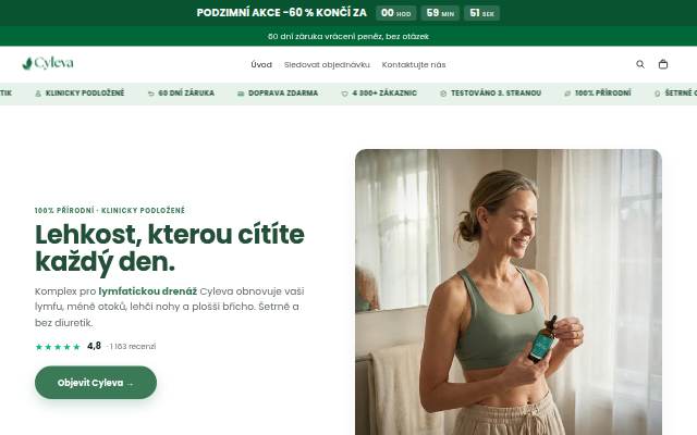 Startseite von Cyleva