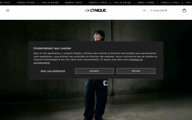 CYNIQUE storefront