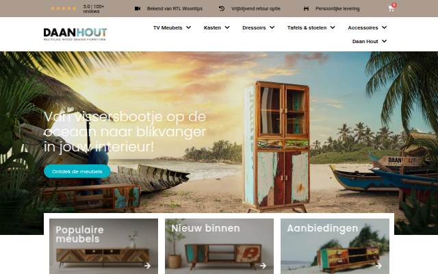Daan Hout – Duurzame meubels met een verhaal: oude vissersbootjes omgetoverd tot unieke blikvangers! storefront