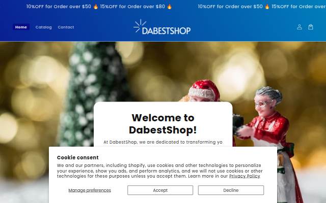 DabestShop storefront