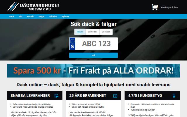 Däck, Fälgar & Kompletta Hjul storefront
