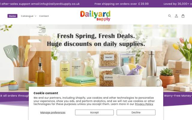 DailyardSupply.co.uk storefront