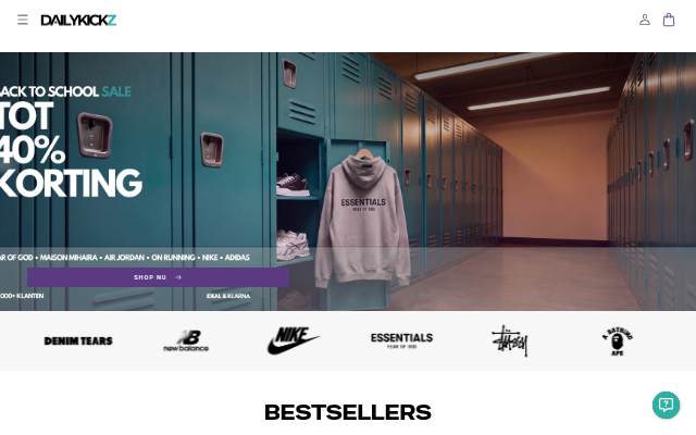 DailyKickz storefront