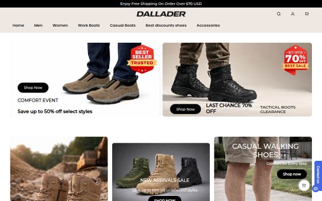 Dallader storefront