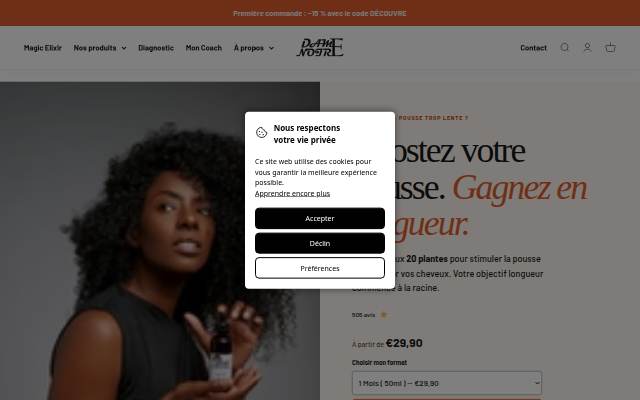 Dame Noire storefront