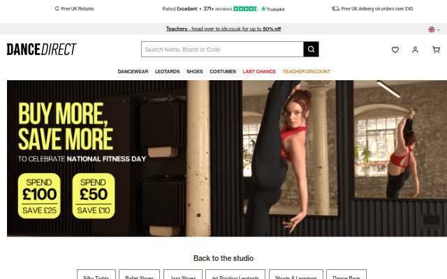 Dance Direct® storefront