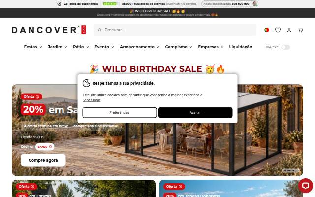 Dancover storefront