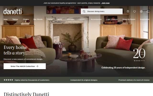 Danetti storefront