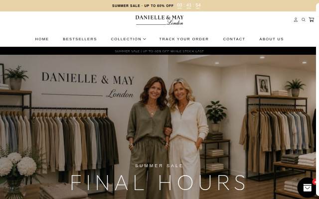 Danielle &amp; May London storefront