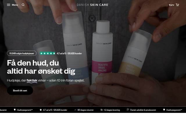 Danish Skin Care storefront