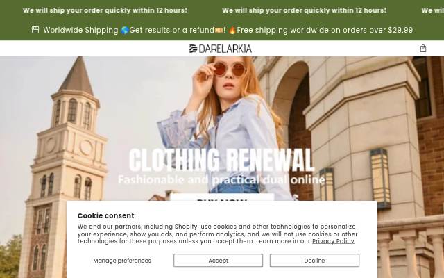 Darelarkia storefront