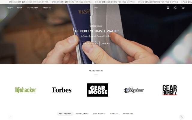 Dash Wallets storefront