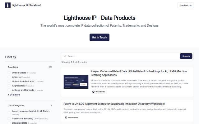 Lighthouse IP: The world's most complete IP data collection storefront