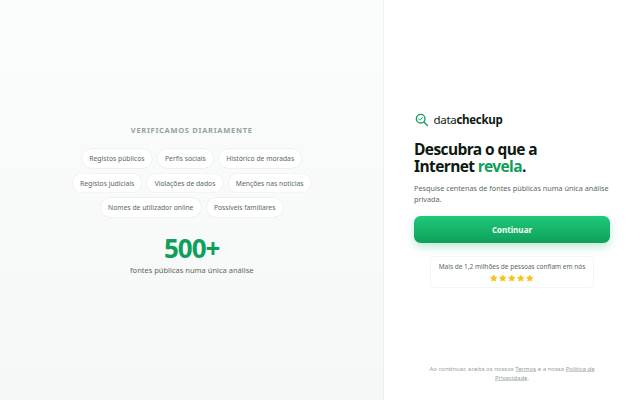 DataCheckup — Check up on anyone. storefront