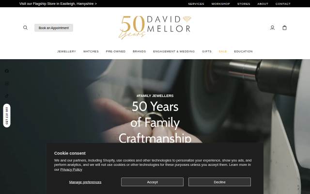 David Mellor Family Jewellers storefront