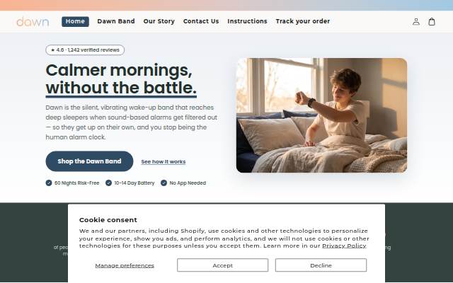 Dawn Sleep storefront