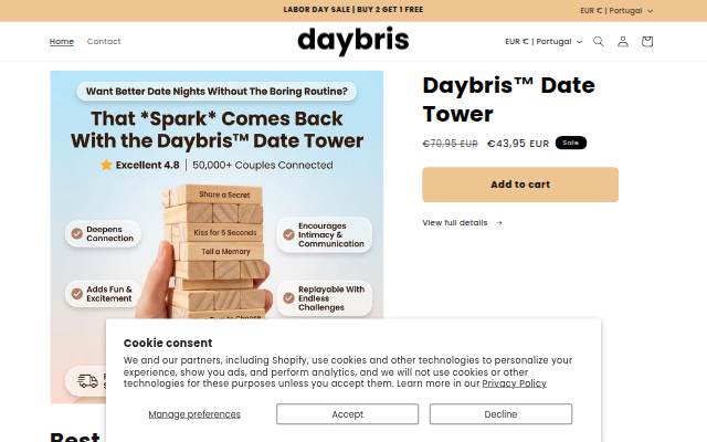 daybris storefront