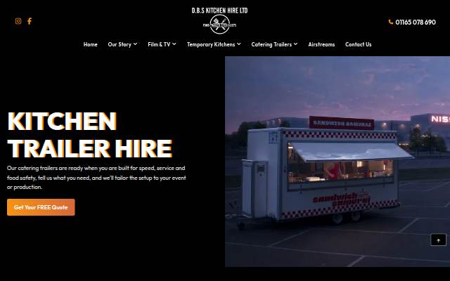 DBS Kitchen Hire storefront