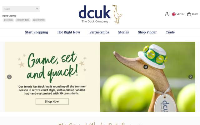 DCUK storefront