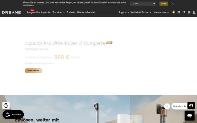 Dreame Germany storefront