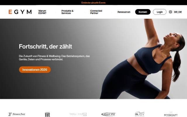 Vitrine de EGYM | Smarte Lösungen für Studios | Fitnesstechnologie