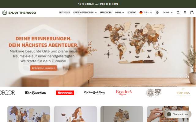 EnjoyTheWood Germany storefront