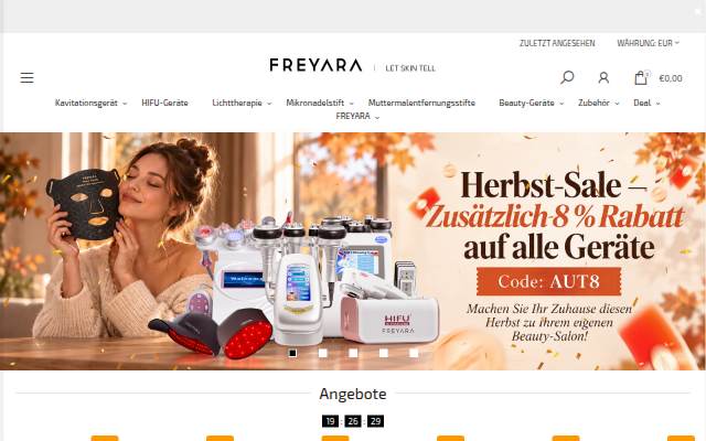FREYARA Deutschland storefront