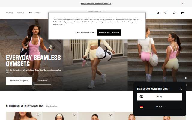 Gymshark storefront