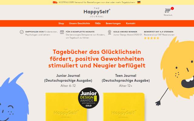 Vitrine de HappySelf Journal (DE)