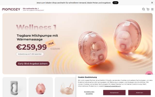 Momcozy DE storefront