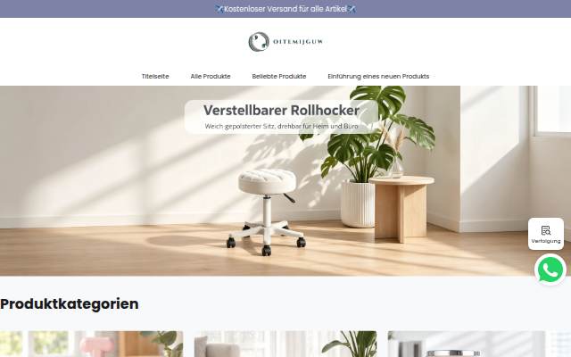 Startseite von deshop