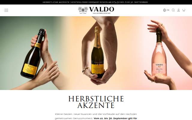 Valdo Shop Germania storefront