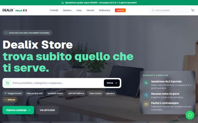 Dealix Store storefront